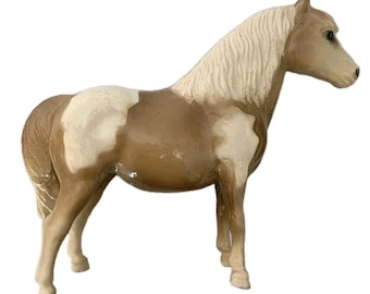 RARE 1960s Breyer Moulding Co. Traditionam Shetland Pony Pinto #22 Early C. Hess
