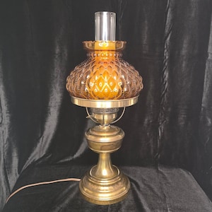 Amber Hurricane Lamp Quilted - Etsy