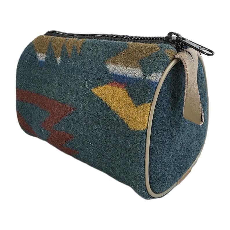 Vintage Pendleton High Grade Western Wear Wool Bag Travel Pouch Cosmetic Case image 1