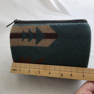 Vintage Pendleton High Grade Western Wear Wool Bag Travel Pouch Cosmetic Case image 11