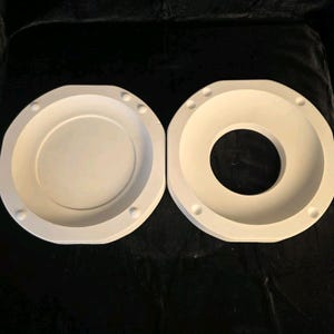 Magnolia Molds M435 Vintage 1989 Keramik-Schlickform Kugelförmiger flacher Pflanzkübel