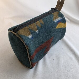 Vintage Pendleton High Grade Western Wear Wool Bag Travel Pouch Cosmetic Case image 4