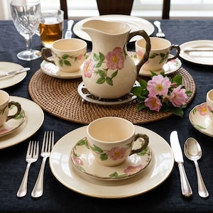 Vintage Franciscan Desert Rose Tea Set - Made in England