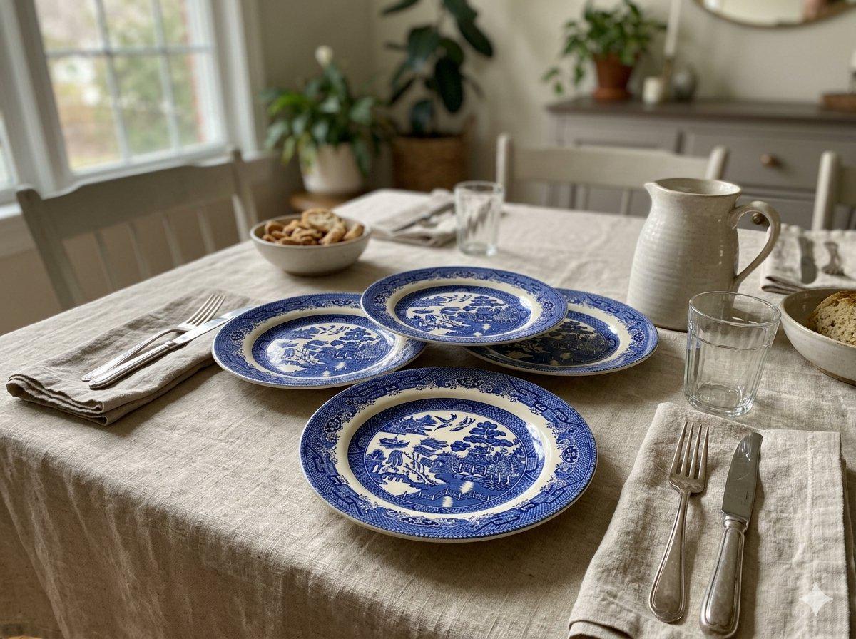 (657箱14)アンティークな青と白の花柄和食器 Antique Blue and White Dishes - Etsy