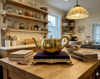 Vintage 22K Gold Luster Teapot - Art Deco Hall China Style