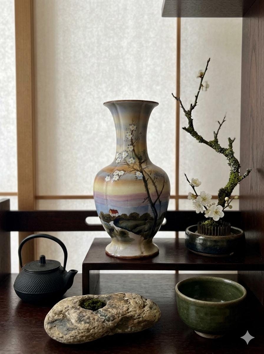 Noritake Japan Vase Green Vintage - Etsy