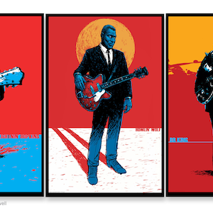 R. Powells Blues Masters 3er Set 11X17 signierte Drucke