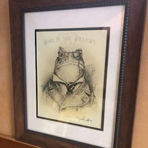 Mr. Toad, 8X10 Signed Print on Heavy Stock Paper. - Etsy