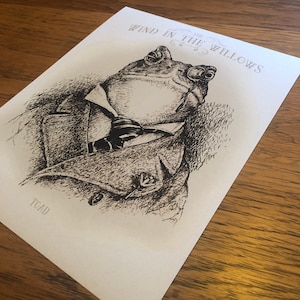 Mr. Toad, 8X10 Signed Print on Heavy Stock Paper. - Etsy