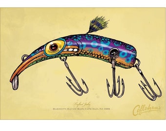 Tufted Jake Lure Art Print: Signed Fish Illustration (12x18”)