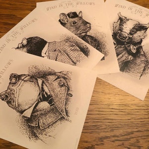 Wind in the Willows Set  8X10 Signed Prints