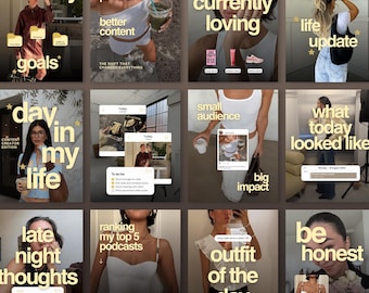 Trending Instagram Headline Typography Canva Templates, Engaging Post Templates for Content Creators, Influencers, UGC & Personal Brands