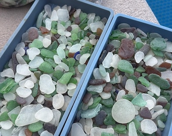 Autentico vetro marino delle Hawaii: vetro da spiaggia naturalmente levigato dall'oceano