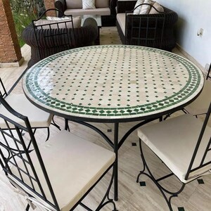 Celebrate Moroccan Artistry in Your Space – Zellige Round Table