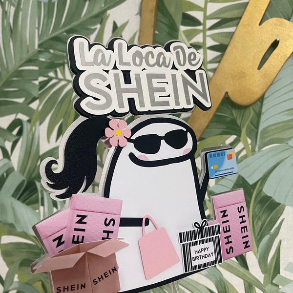 Shein Shopping Cake Topper
