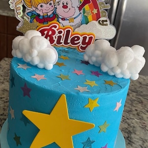Rainbow cake topper