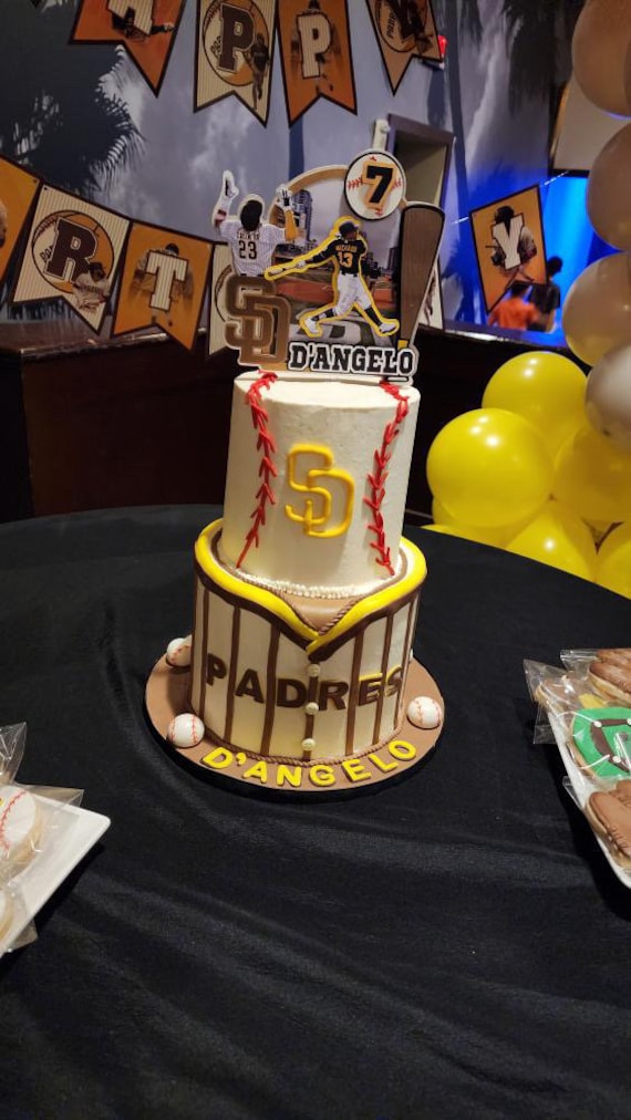 San Padres Baseball Cake Topper