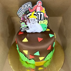Gorilla tag cake topper , money tag