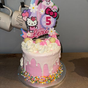 Kitty cake topper