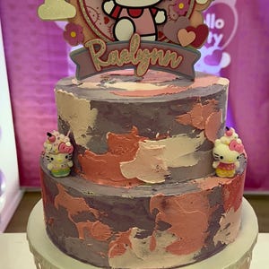 Kitty cake topper