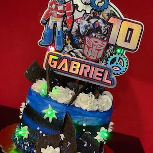 Transformers autobots cake topper