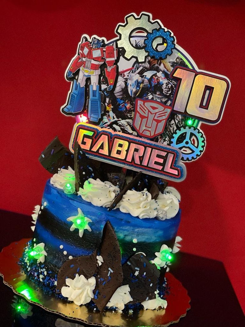 Transformers autobots cake topper image 1