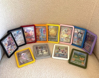 Protector de cartas coleccionables Toploader / 12 colores disponibles / Protector de cartas coleccionables de fácil deslizamiento / Marco de exhibición de cartas coleccionables de Pokémon TCG / Ideas para regalar cartas coleccionables