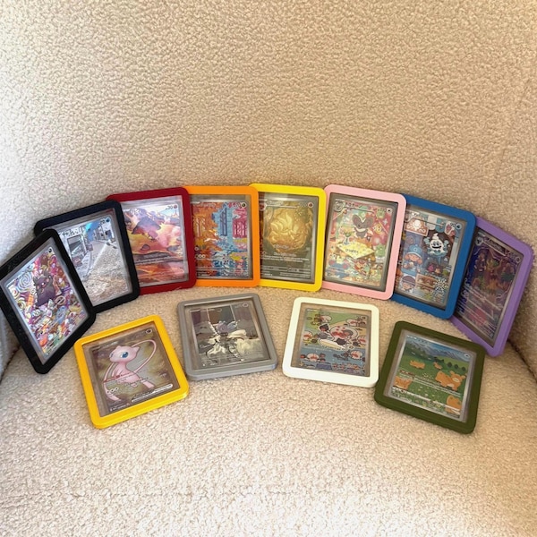 Toploader Guard | 12 Colors Available | Easy Slide Trading Card Protector | Pokemon TCG Display Frame | TCG Gifting Ideas