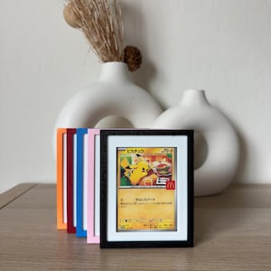 Toploader Card Frame for Trading Cards 5 Colors Available! | Wall Mounted & Desktop Display | Pokemon Card Holder | Collector gifts