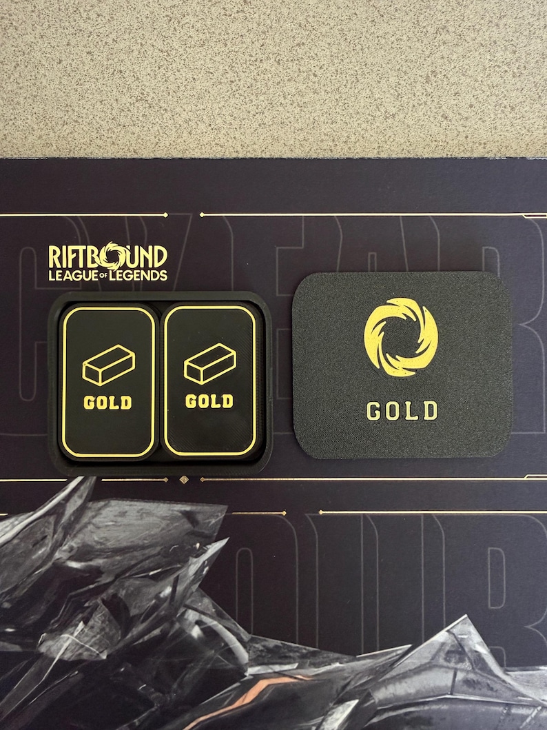 Gold Riftbound Custom Riftbound Gold Tokens – League of Legends TCG Gaming Accessories - Etsy