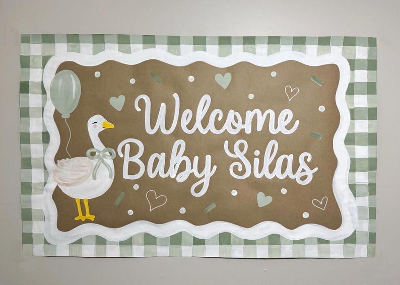 Baby Shower Banner, Goose Theme, Custom Hand-painted Party Sign - Etsy