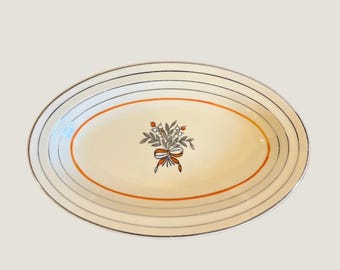 Vintage Johnson Bros. Victorian Oval Serving Dish & Trinket Tray