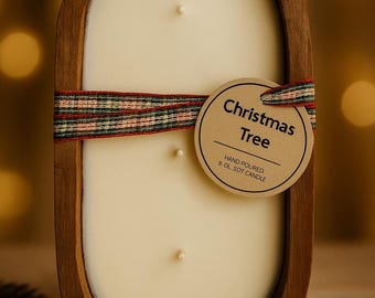 Christmas Tree Soy Candle – Hand-Poured Holiday Warmth