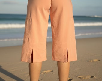 Salmon Tencel Bliss Pant – Short Length, Eco-Friendly Active Wear