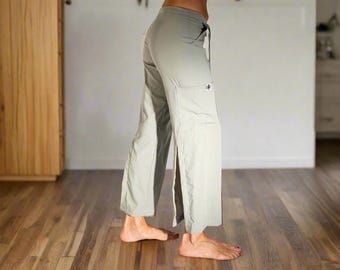 Women's Tencel Activewear Pants | Sustainable Yoga Lounge GolfTravel (25" Inseam) | Stone Gray