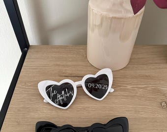 Adhesivo personalizado para gafas de sol de boda