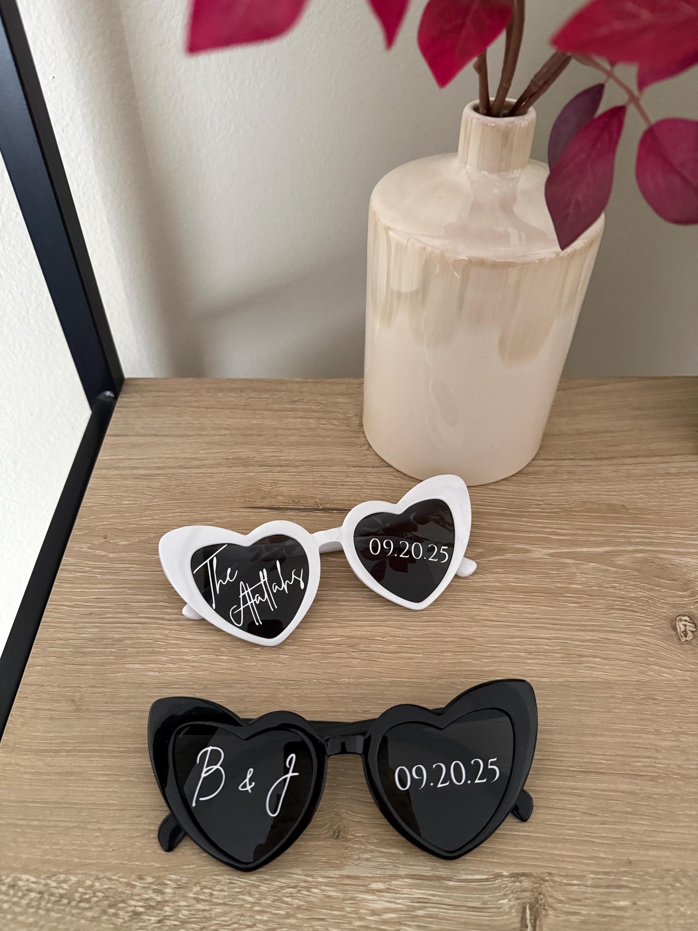 Occhiali Da Sole Personalizzati Mr & Mrs White Heart Per - Foto 9
