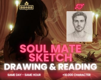 Soulmate Sketch & Psychic Reading • Future Husband/Wife Portrait