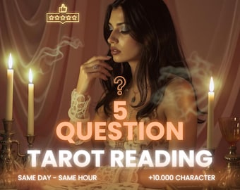 Same Hour 5 Question Tarot Reading • Personalized Guidance