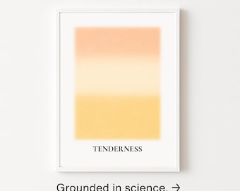 TENDERNESS ウォールアートプリント - ストレス解消アート、彼へのギフト、ソフトパステル画（デジタルダウンロード）