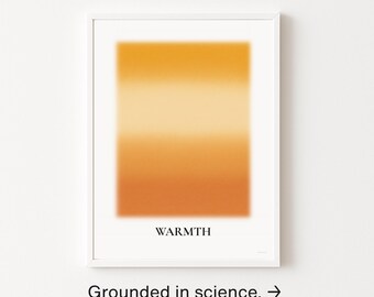 WARMTH ウォールアートプリント - ストレス解消アート、男性へのギフト、ソフトパステル（デジタルダウンロード）