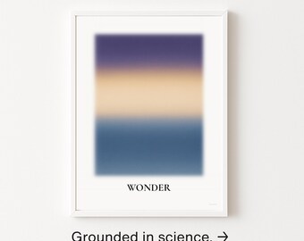 WONDER ウォールアートプリント - ストレス解消アート、男性へのギフト、ソフトパステル（デジタルダウンロード）