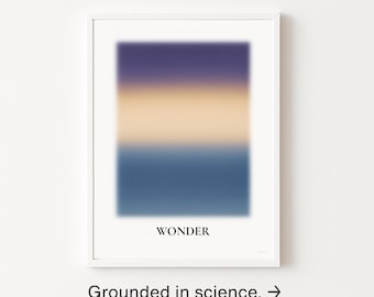 WONDER ウォールアートプリント – ストレス解消アート、彼女へのギフト、ソフトパステル（デジタルダウンロード）