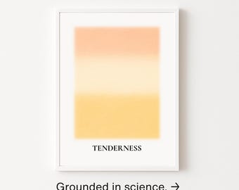 TENDERNESS ウォールアートプリント – ストレス解消アート、彼女へのギフト、ソフトパステル（デジタルダウンロード）
