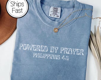 Impulsado por la oración Filipenses 4 6 Christian Tech Faith Tee