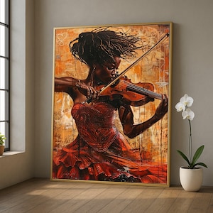 Modern Violinist Art - Etsy