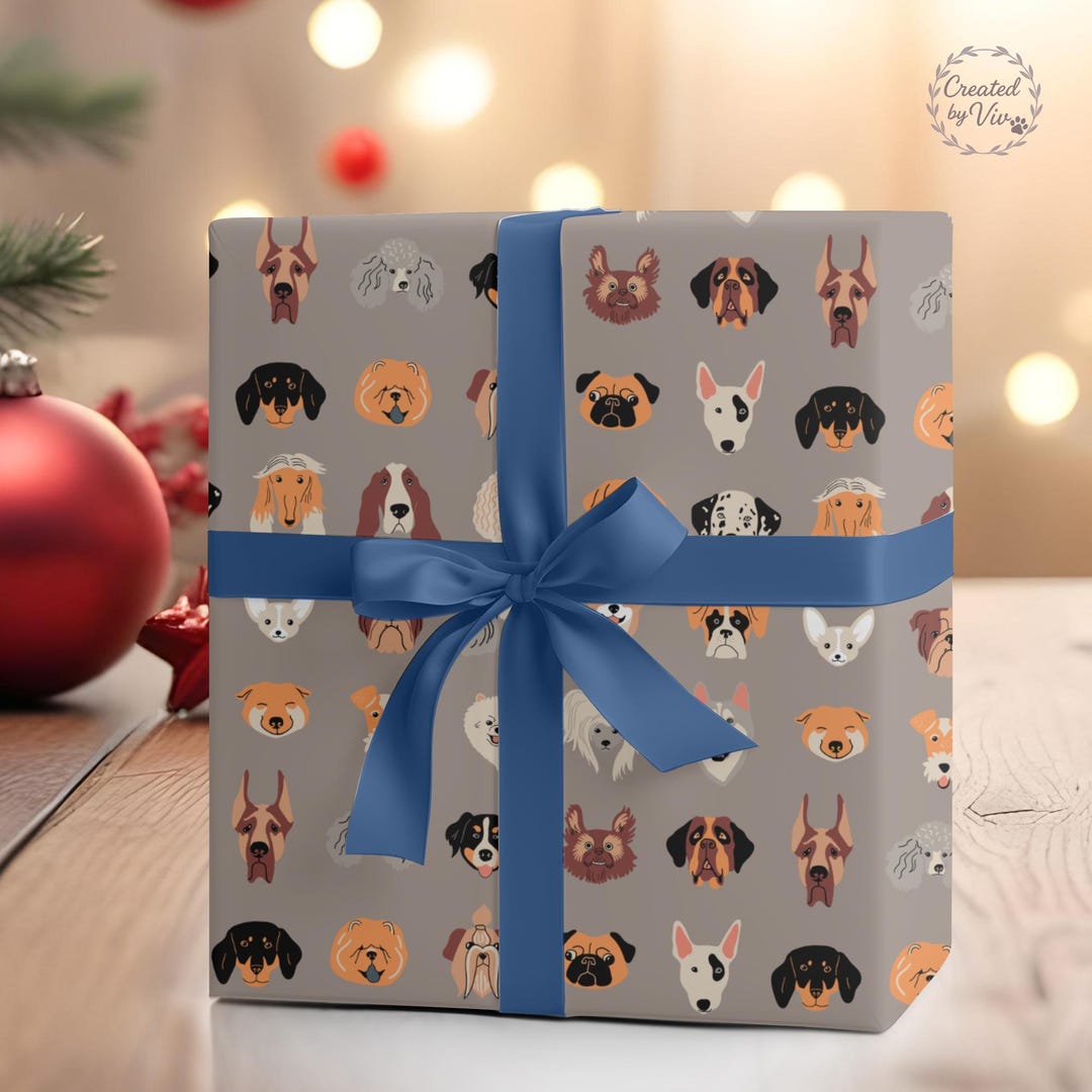 Personalized Dogs Wrapping Paper – Custom Pet Gift Wrap - Etsy