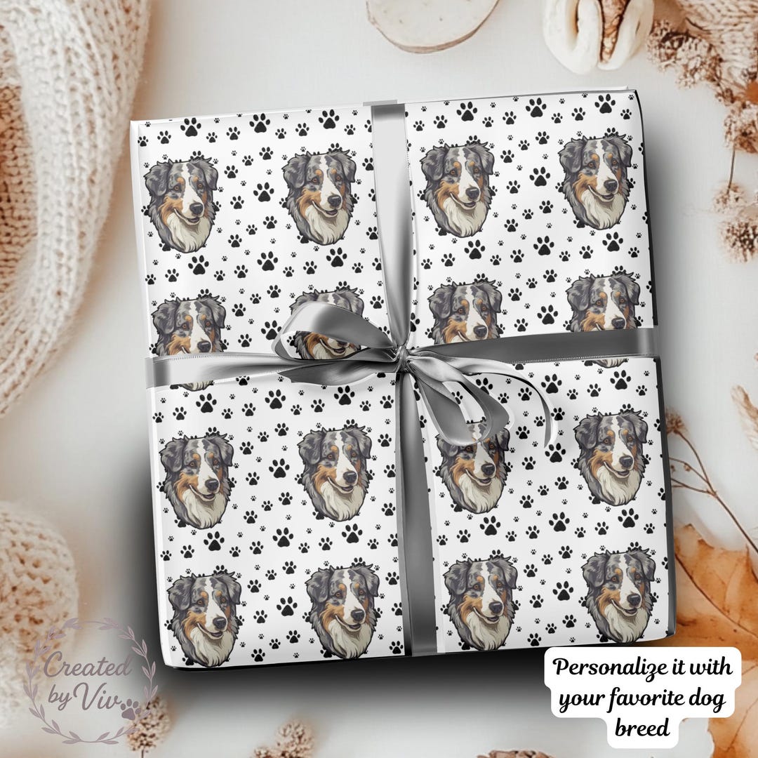 Personalized Dog Wrapping Paper – Custom Pet Gift Wrap - Etsy