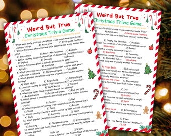 Leuke weetjes Kerst Trivia-spel Friendsmas Game Kids Winter Class Party Games Office Icebreaker Games Kerstfeest Raar maar waar trivia