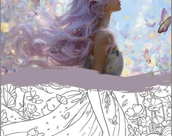 Fantasy Adventure Adult Colouring Book Pages